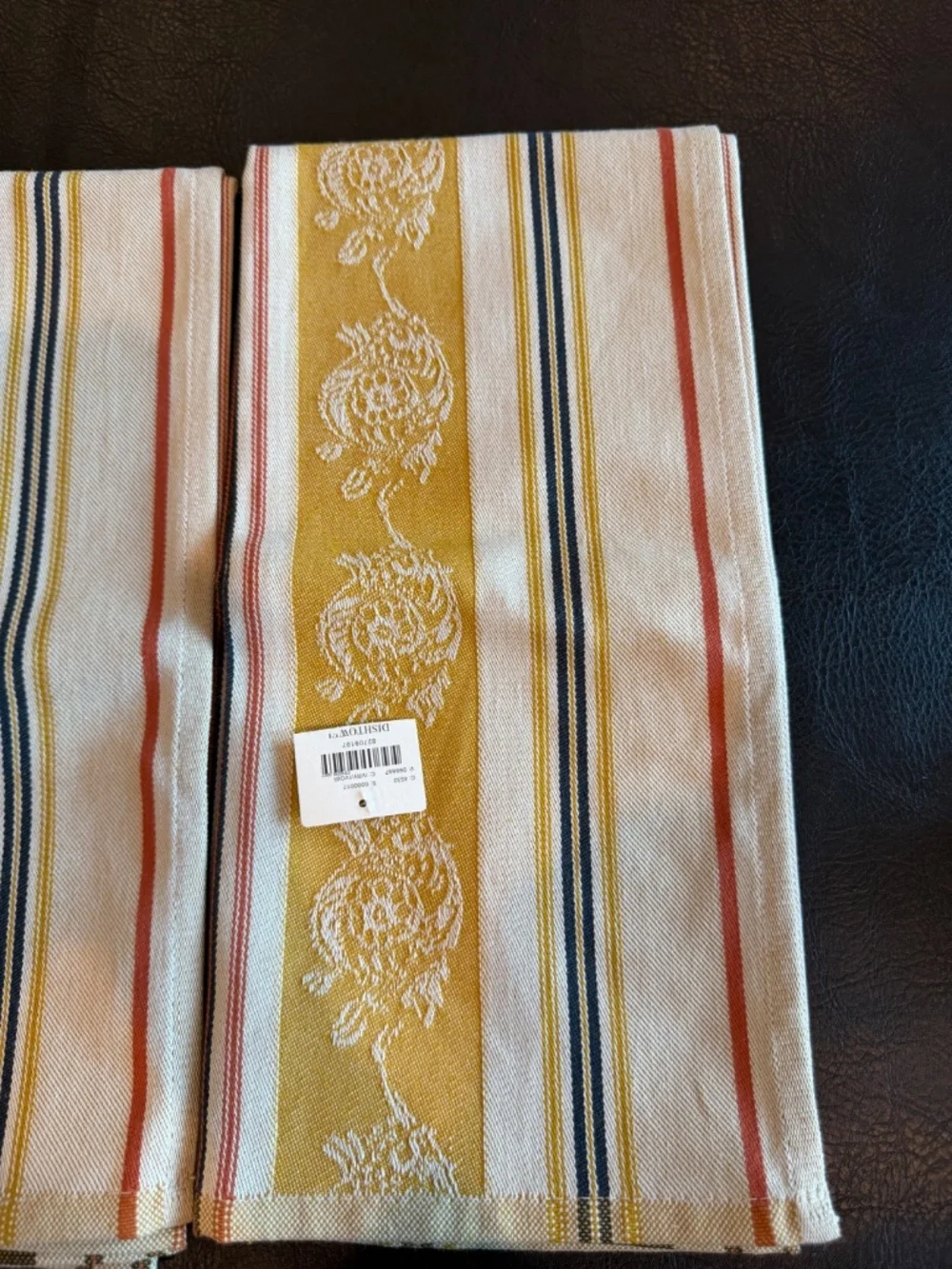 Anthropologie Dishtowels Set of 4 NWT Types of Glasses Kitchen